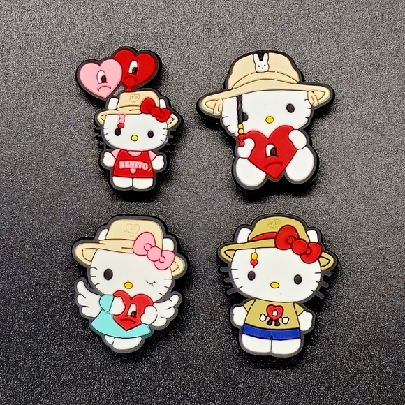 Hello Kitty x Bad Bunny Croc Charms (4) - Picture 1 of 2
